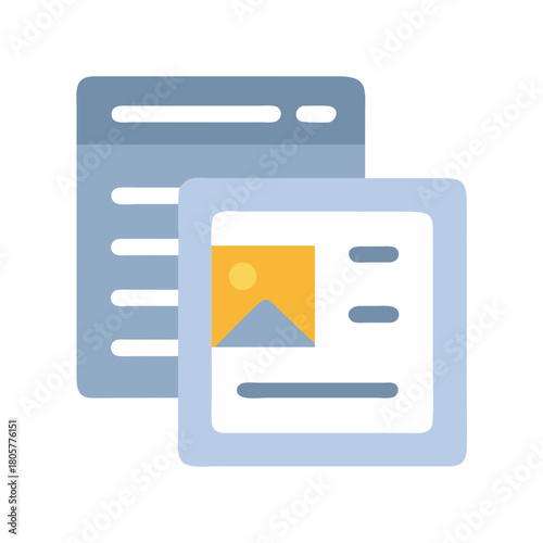 Digital documents icon symbolizing files management and data sharing