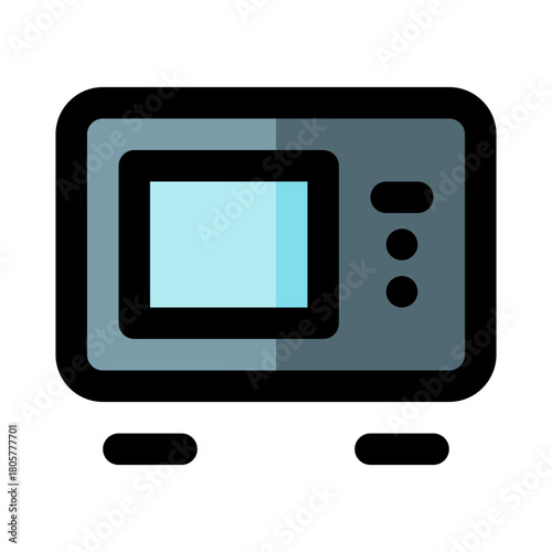 Oven, doodle vector illustration, simple concept, isolated on a white background