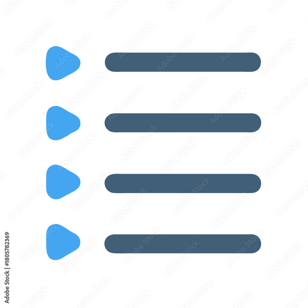 Obraz premium Modern flat vector icon showing a task list menu