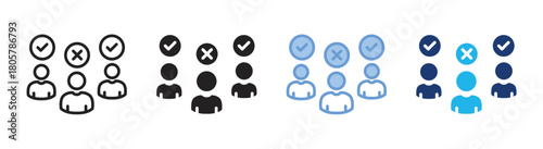 Status icon set multiple style collection