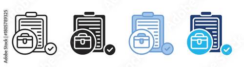 Requirements icon set multiple style collection