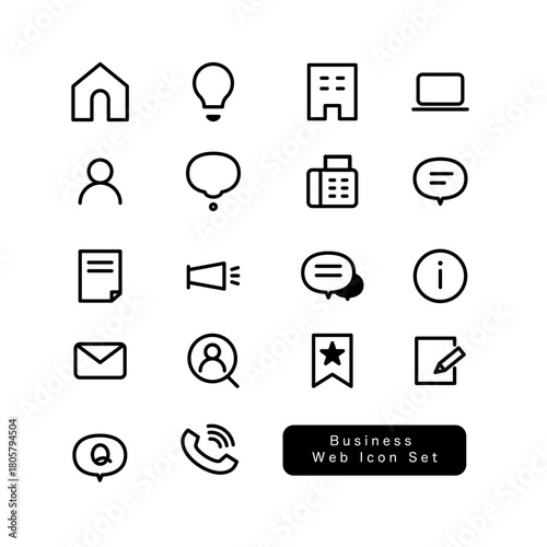 ビジネスアイコンセット