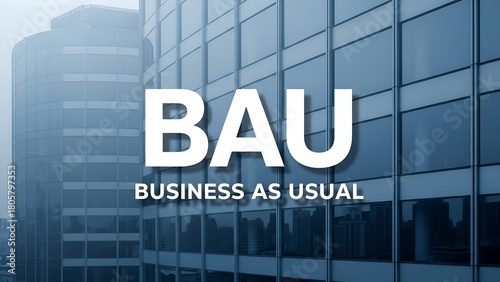 Modern Glass Office Building Reflecting City Skylines in Blue Tones for Business Commercial Use