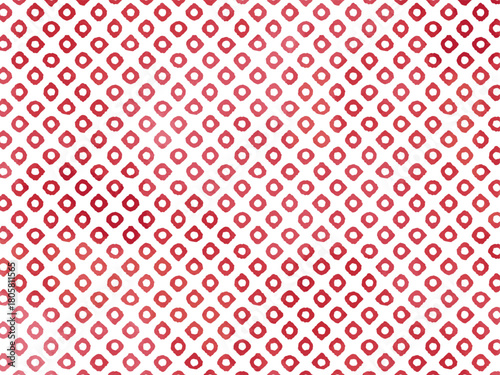 絞り染めを表現した紅色の鹿の子文様　日本の美しい伝統的な和柄の背景