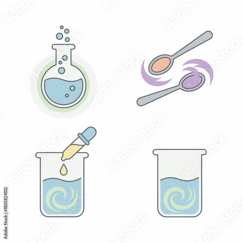 Chemical Reactions and Laboratory Equipment A Visual Guide.