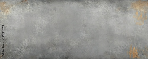 wide weathered metal surface with gray patina, rust stains and textured worn edges evoking an industrial gritty mood