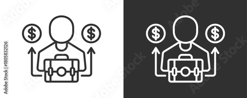 B2C Icon Set Vector Collection Isolated In Black And White