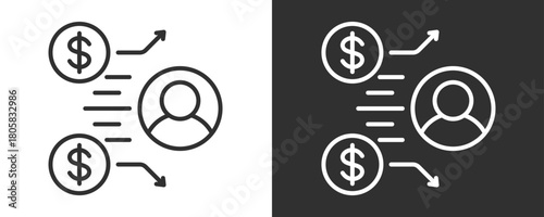 Conversion Icon Set Vector Collection Isolated In Black And White