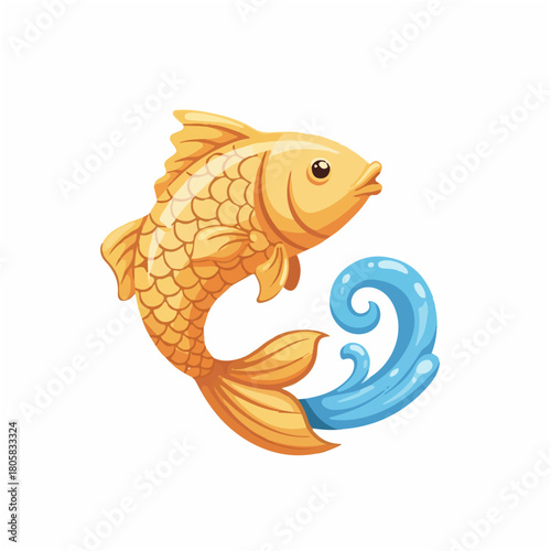 Golden fish ornament