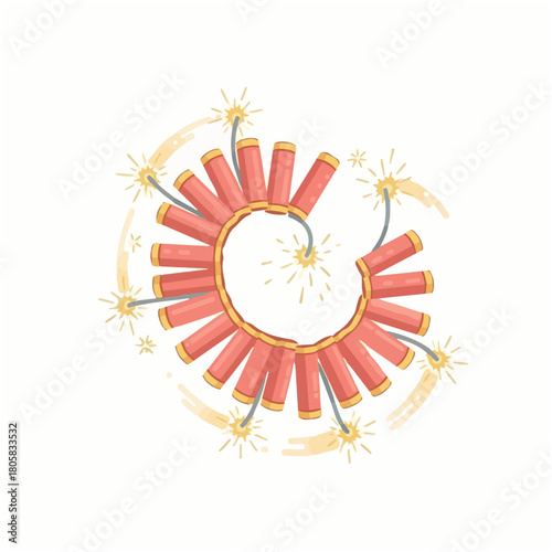 Spiral firecrackers