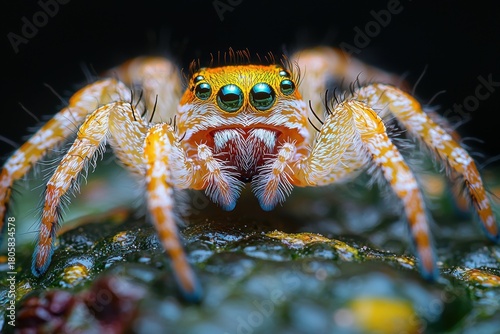 Macro Photograph of a Spider in High Detail