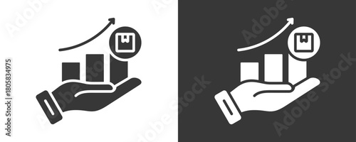 Sales Icon Set Vector Collection Isolated In Black And White