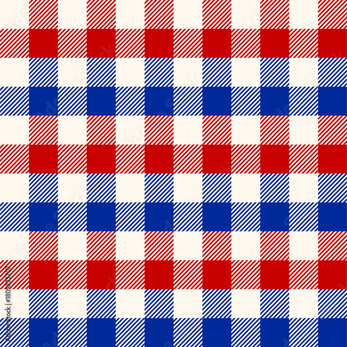 checkered pattern with a classic woven look, ideal for Americana themes, crafts, and fabric designs.
