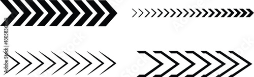 Arrow Icon set collection of different black arrow sign direction Symbols in Flat Style for uI, navigation, and design.