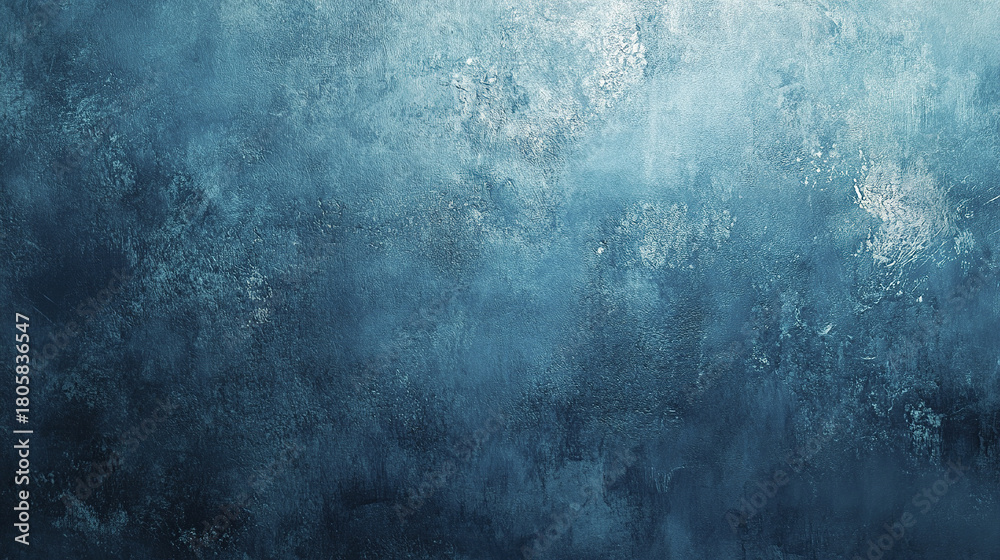 Obraz premium Smooth teal blue gradient with glowing noise texture creates calming and mysterious atmosphere, perfect for backgrounds or artistic design projects with subtle light effect