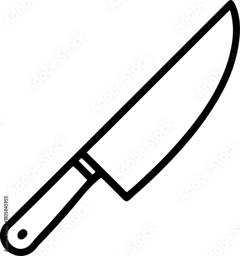 cooking knife icon outline icon