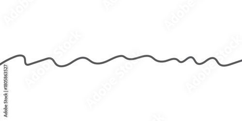 Monoline calligraphy scandinavian folk flourish divider. Design element for wedding and Valentines Day, birthday greeting card