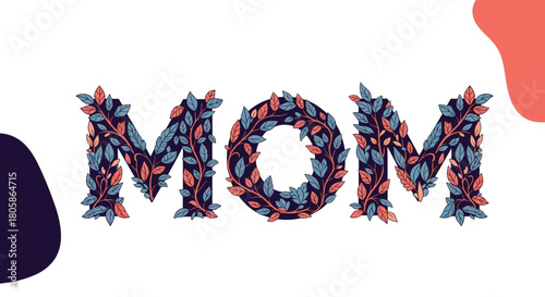 Floral letters spelling \.