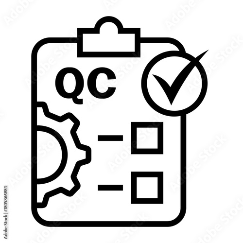 quality control Line Icon