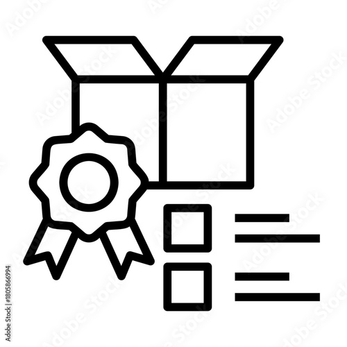 quality control Line Icon