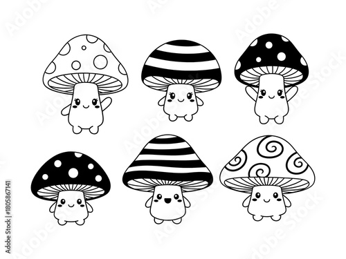 Cute Mushroom Character