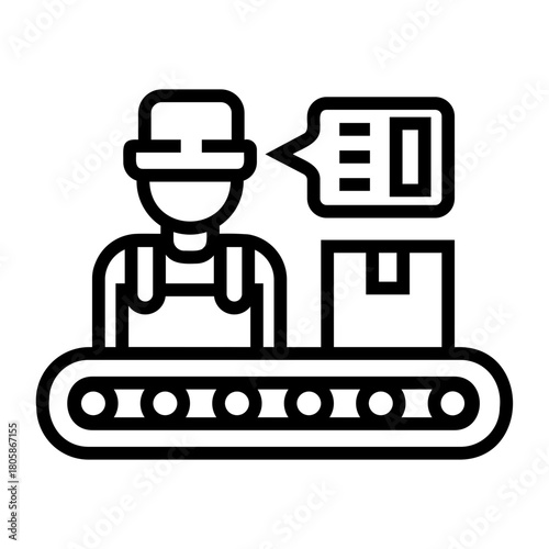 quality control Line Icon