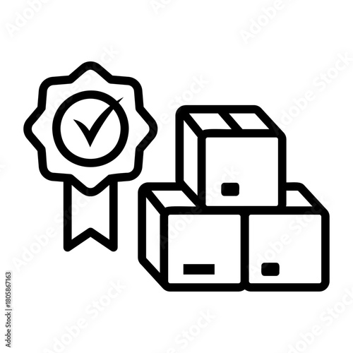 quality control Line Icon