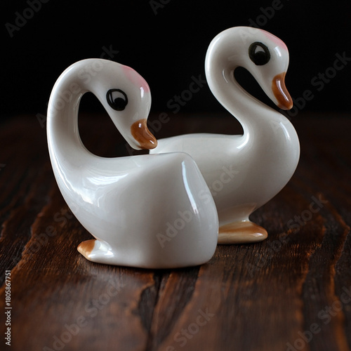 Figurine of a white goose