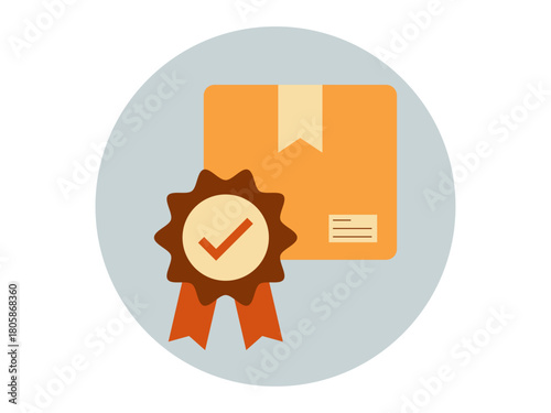 Quality product icon. Product delivery icon. Flat vector icons. Illustration concept.