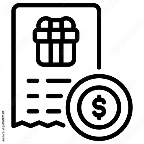 giftbox bill icon
