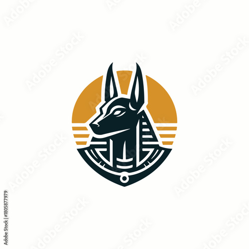 Anubis Egypt God Logo