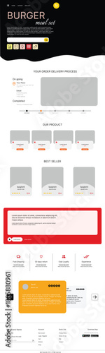 Hamburger Fast Food Website Landing Page