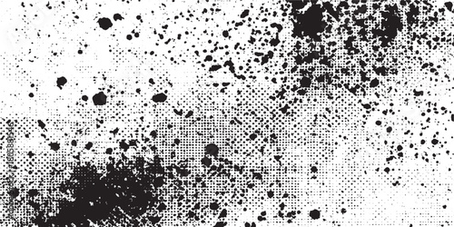 Dirty or dust film grain speck grit grunge overlay on white background grain noise Speckle grain dot white paper noise texture with distress effect vector illustration pattern