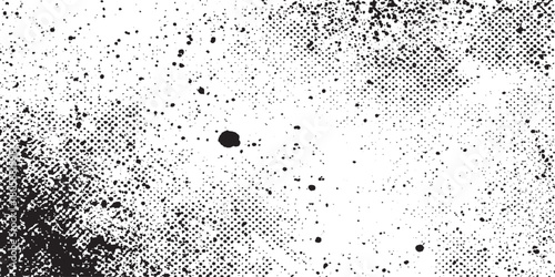 Dirty or dust film grain speck grit grunge overlay on white background grain noise Speckle grain dot white paper noise texture with distress effect vector illustration pattern