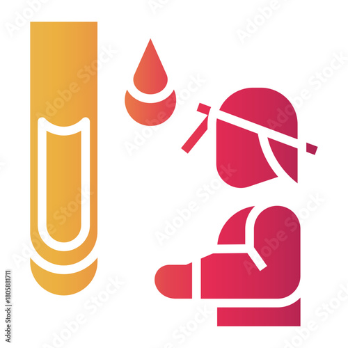 quality control Gradient icon