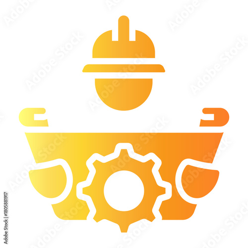 quality control Gradient icon