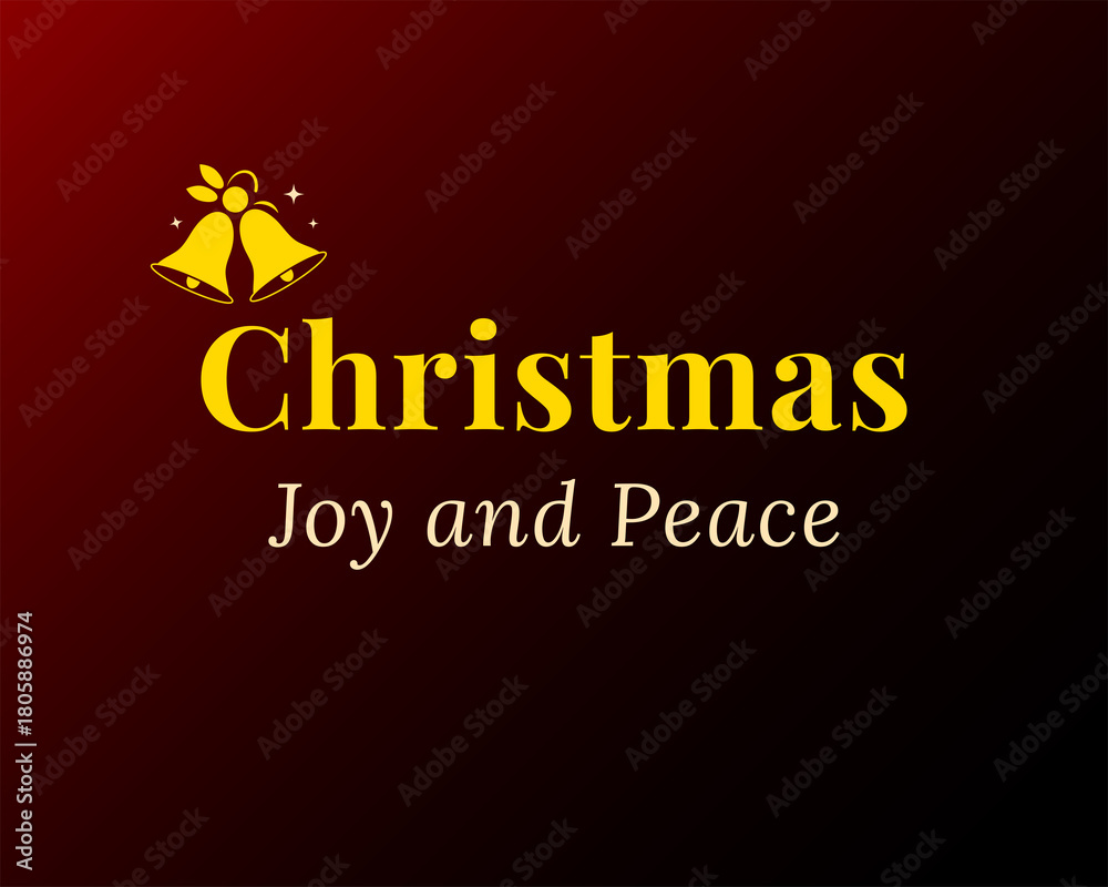 Obraz premium warm christmas joy and peace blessings