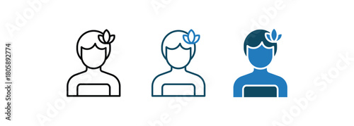 Beauty Wellness icon line vector