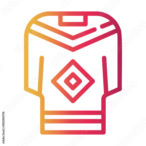 shirt Line Gradient Icon