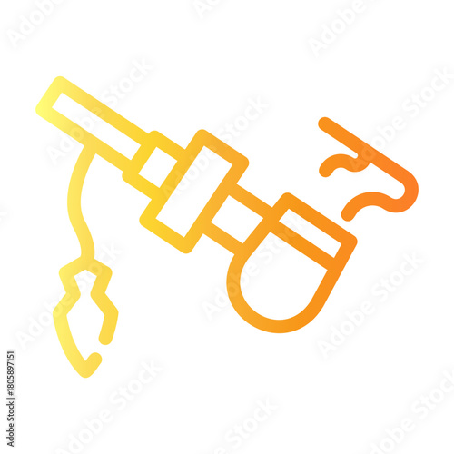 indian pipe Line Gradient Icon