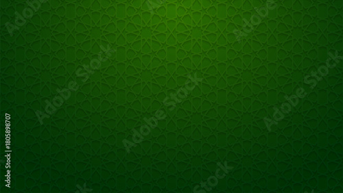 Green Islamic Background Decorative Star Ornament For Moslem Event Celebration Day Ramadan Kareem Eid Mubarak Vector Illustration
