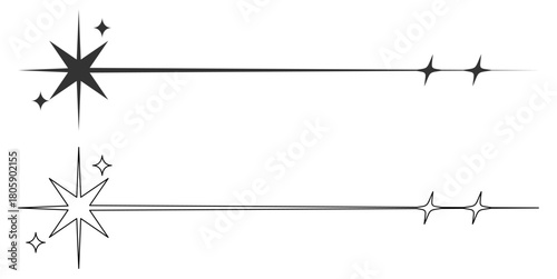 Star Burst Border Line Vector Ideal for comic book effects, promotional headers, and designs requiring a dynamic, radiating, high-impact frame.