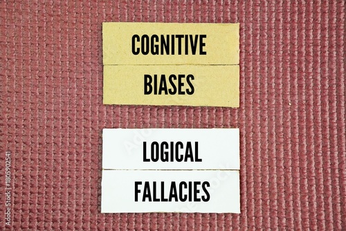 Photos Logical Fallacies And Cognitive Biases word
