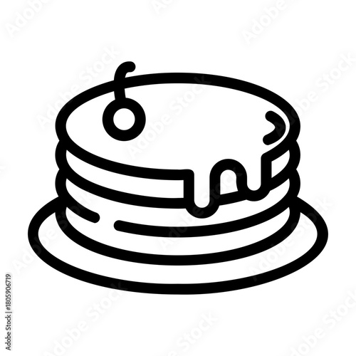 pancake Line Icon