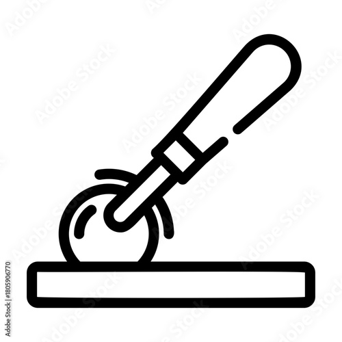 pizza cutter Line Icon