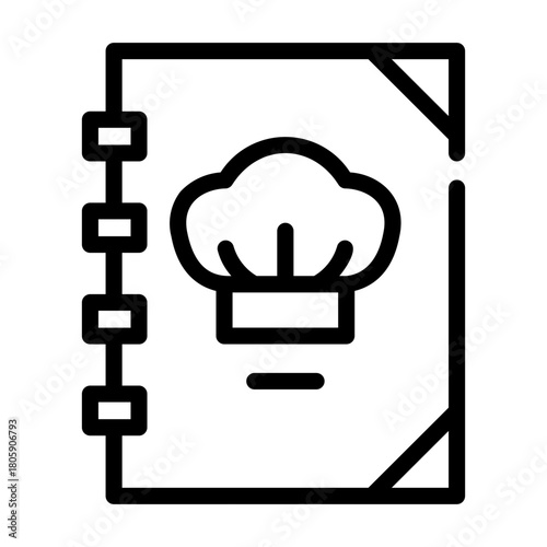 recipe book Line Icon