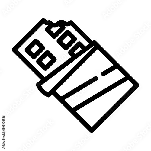 chocolate bar Line Icon