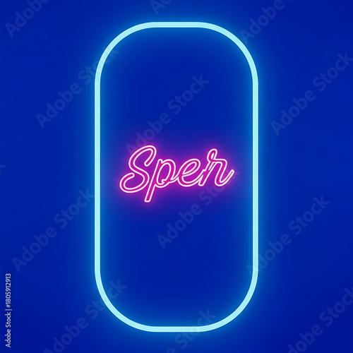 Neon Sper Sign on Dark Blue Background, cyber monday, cyber monday shoping,