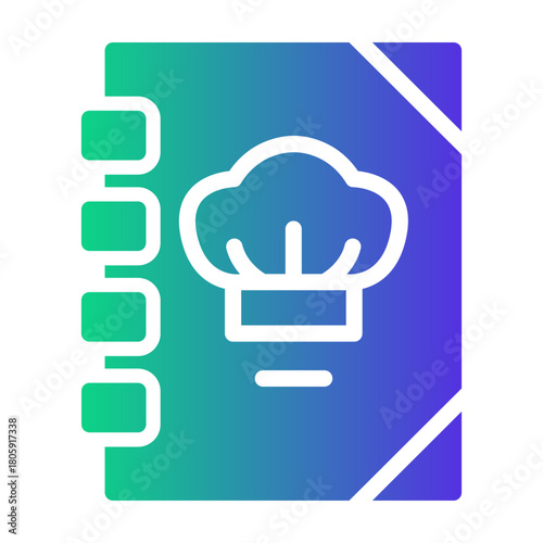 recipe book Gradient icon
