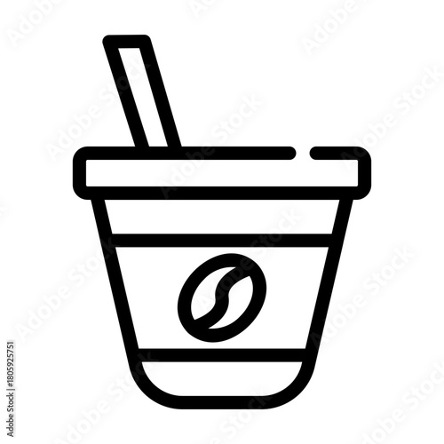 coffee capsule Line Icon